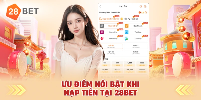 Ưu Điểm Nổi Bật Khi Nạp Tiền Tại 28bet